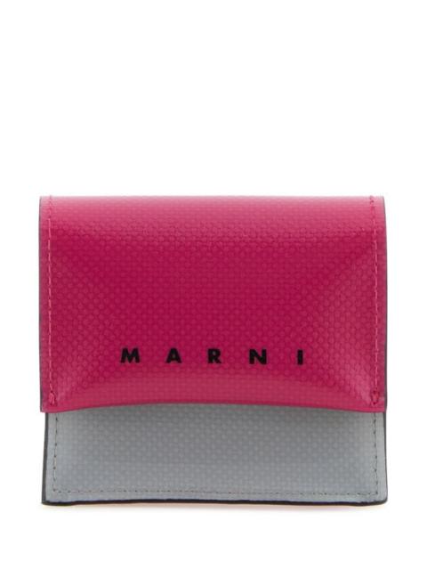 Marni Two-tone PVC key chain case