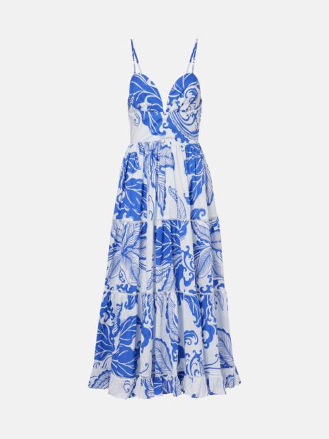 Poupette St Barth Milena printed cotton maxi dress