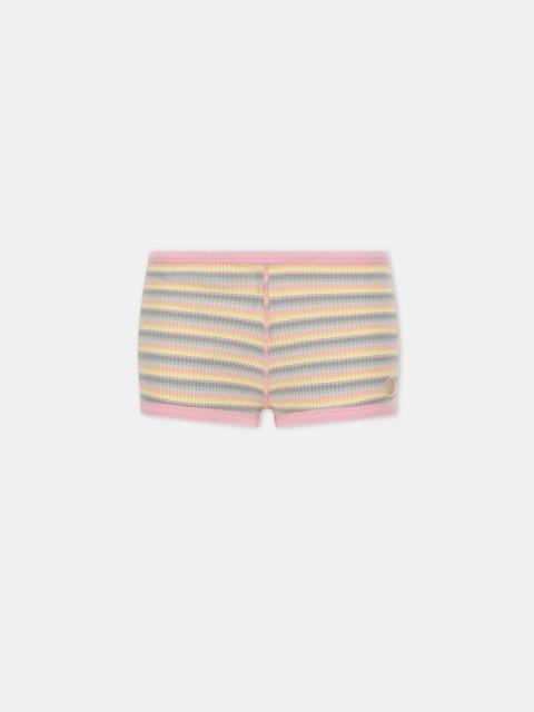AMIRI WOMEN'S MA STRIPED MICRO SHORT