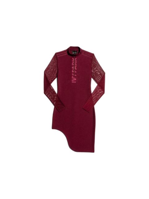 adidas adidas Ivy Park Asymmetrical Dress Maroon