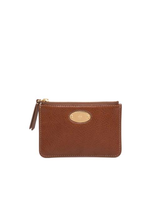 Mulberry grained-leather purse