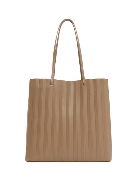 Mansur Gavriel Women's Large Pleated Leather Tote Bag - Anise