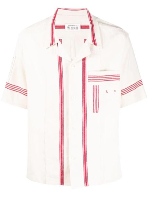 Maison Margiela striped short-sleeve shirt