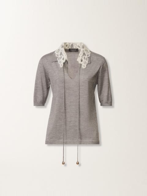 Cashmere and silk sweater