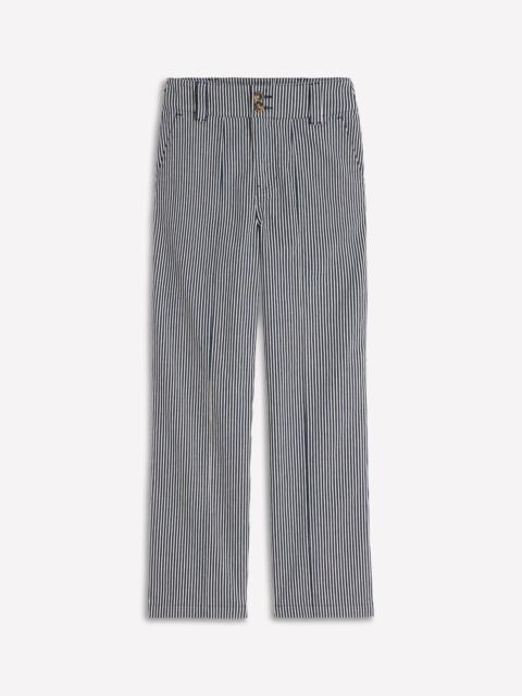 BODEN Straight Leg Chino Pants-Blue and Ivory Stripe