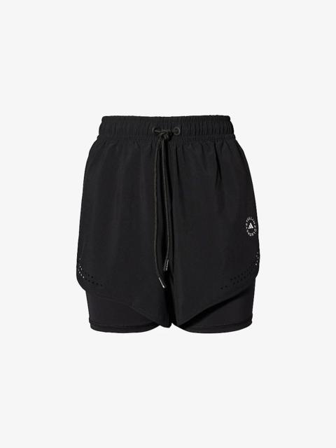 TruePurpose 2in1 stretch-recycled polyester shorts