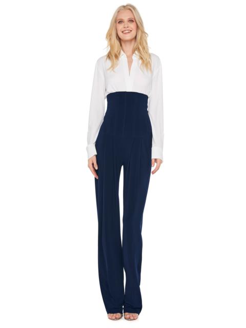NORMA KAMALI NK SHIRT W/ COLLAR STAND
