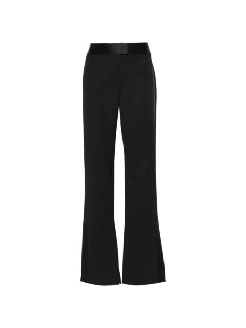 Off-White satin-trim wool trousers
