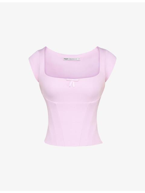 House of CB The Cap Sleeve Corset Jersey Top