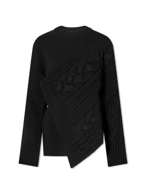Alexander McQueen Asymetric Cable Knit