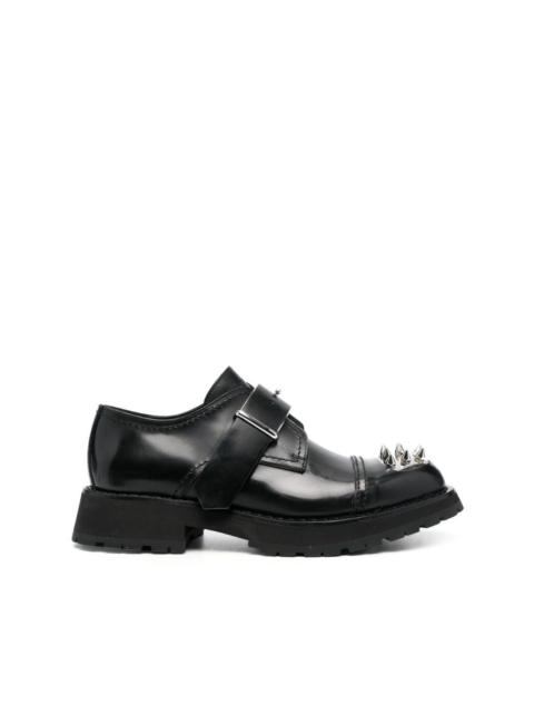 Alexander McQueen studded toe-cap monk shoes