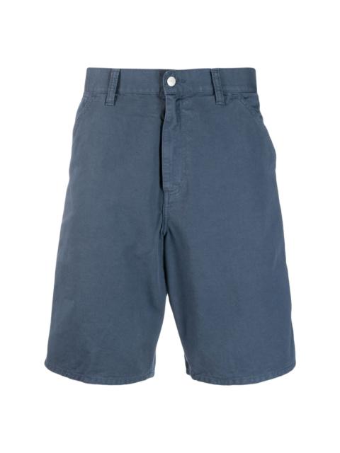 logo-patch cotton chino shorts