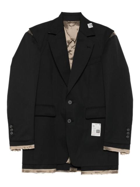 Maison MIHARAYASUHIRO frayed-detail jacket