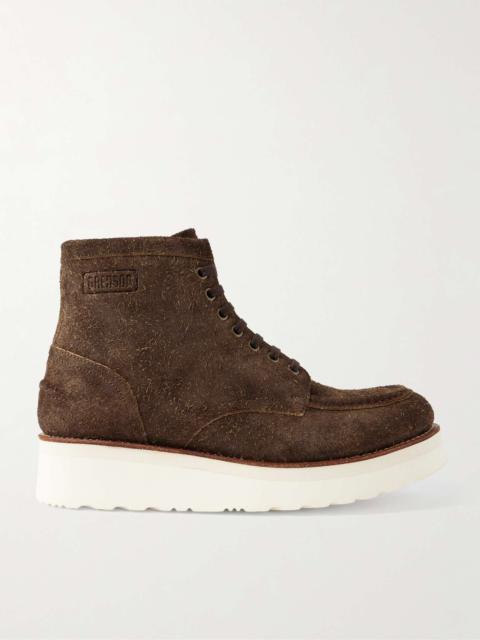 Grenson Asa Textured-Suede Boots