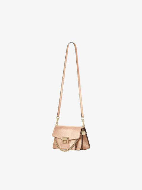 Givenchy SMALL GV3 BAG IN METALIZED WATER SNAKE SKIN