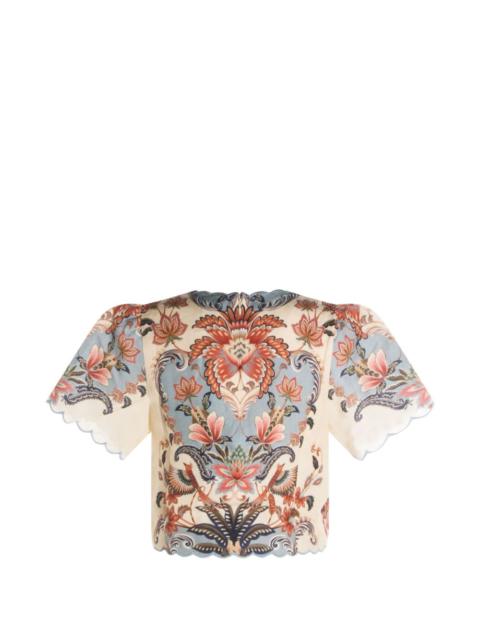 FARM RIO floral blouse
