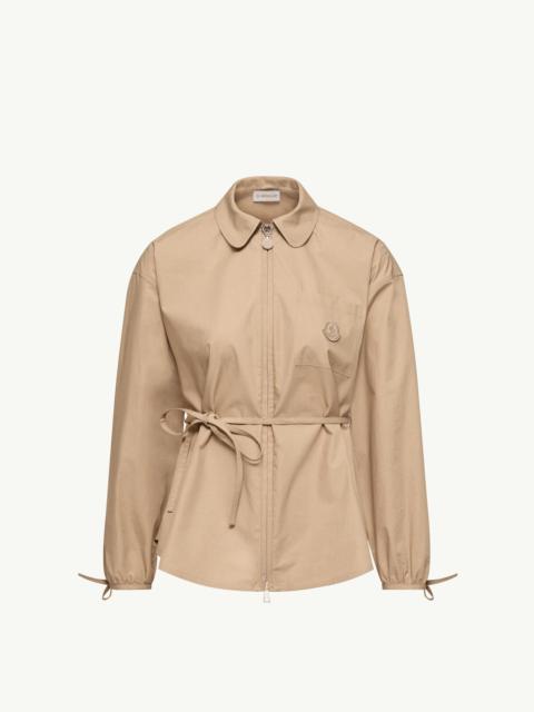 Moncler Cotton Poplin Zip-Up Shirt Jacket