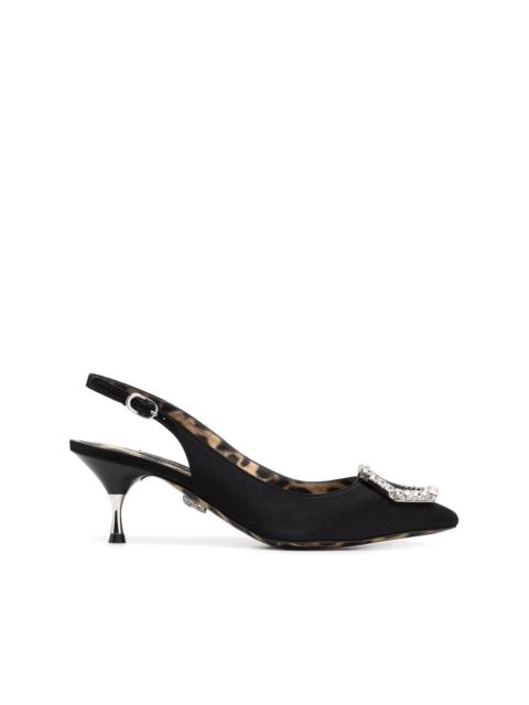 PHILIPP PLEIN Crystal Hexagon pointed pumps