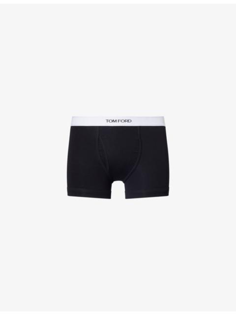 TOM FORD Logo-Waistband Cotton-Jersey Boxer Briefs