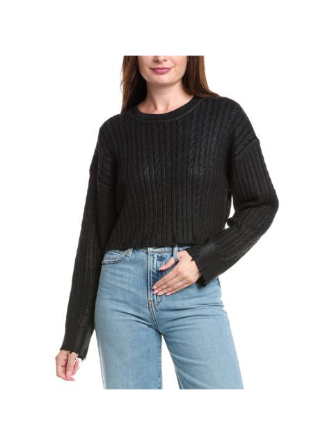 Sandro Sandro Cropped Wool-Blend Sweater