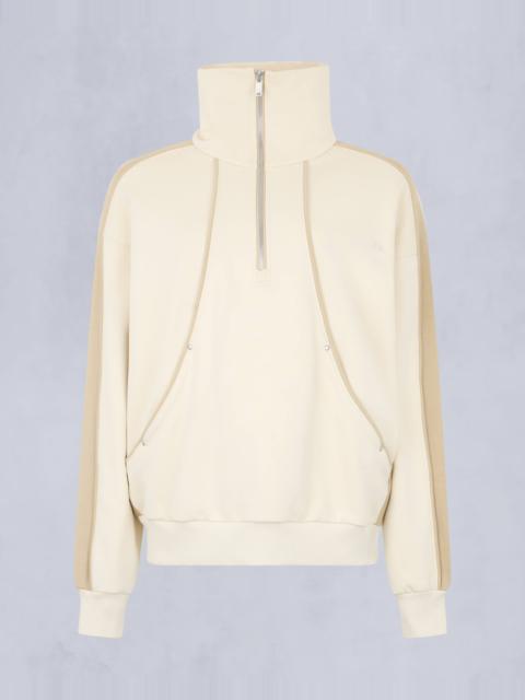 MOOSE KNUCKLES FAIRMONT QUARTER-ZIP SWEATER