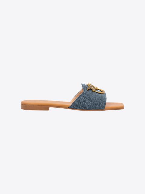 FLAT DENIM SLIP-ONS