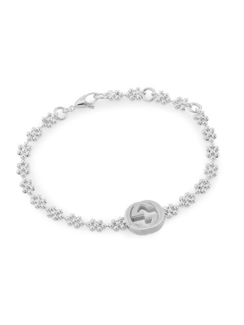 GUCCI Women's Sterling Silver Interlocking-G Bracelet/7"
