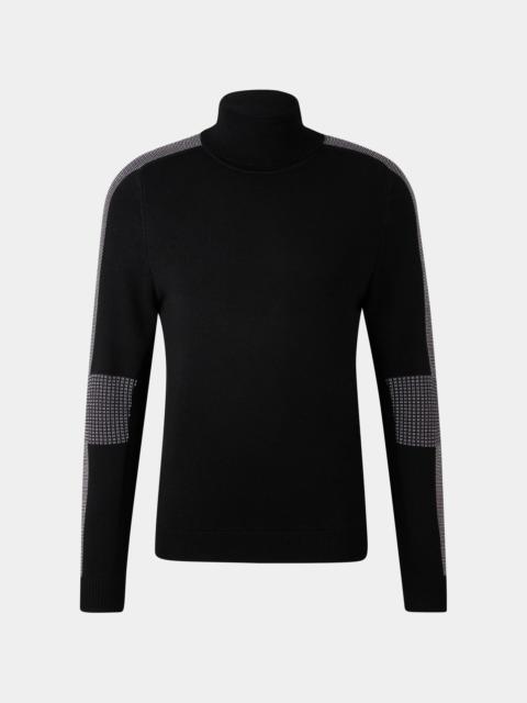 BOGNER Emil turtleneck pullover in Black