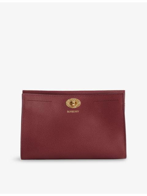 Burberry Cotswolds Leather Pouch Bag