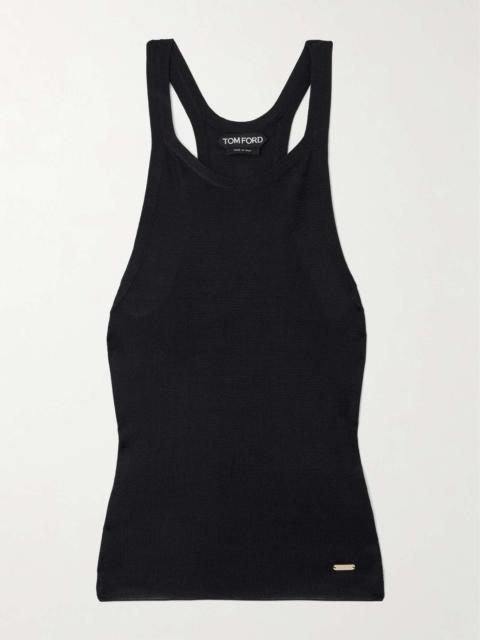 TOM FORD Knitted silk tank top