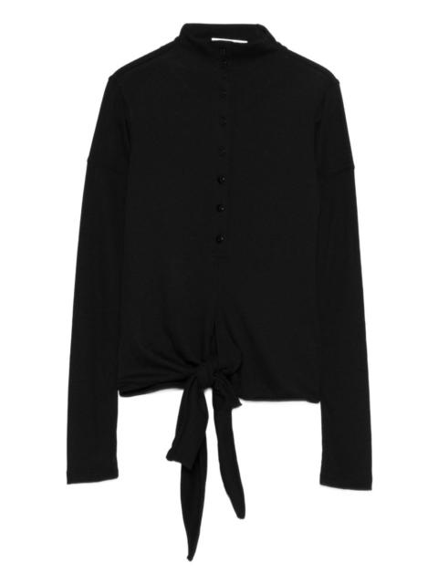 LOW CLASSIC tie-front blouse
