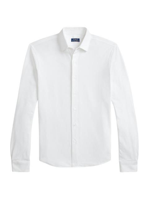 Polo Ralph Lauren Men's Textured Honeycomb Cotton Shirt - White