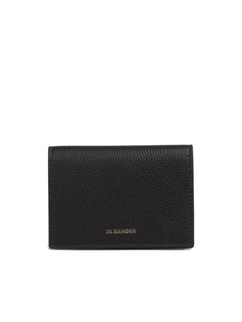 Jil Sander logo-print calfskin card holder