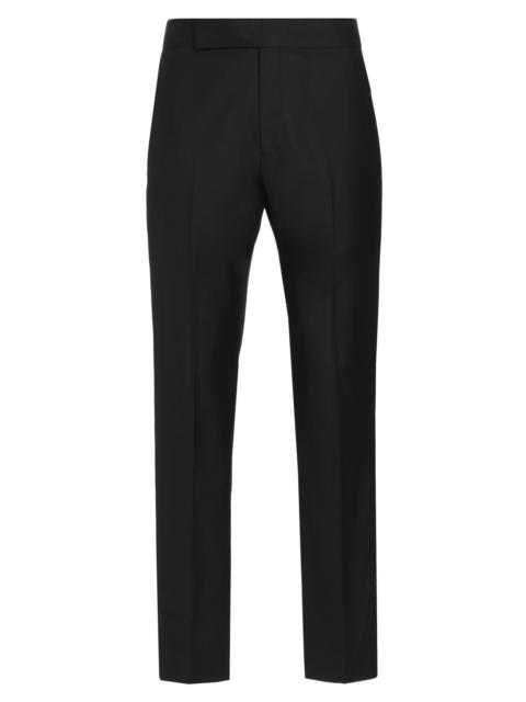 EMPORIO ARMANI Men's Wool Tuxedo Pants - Black