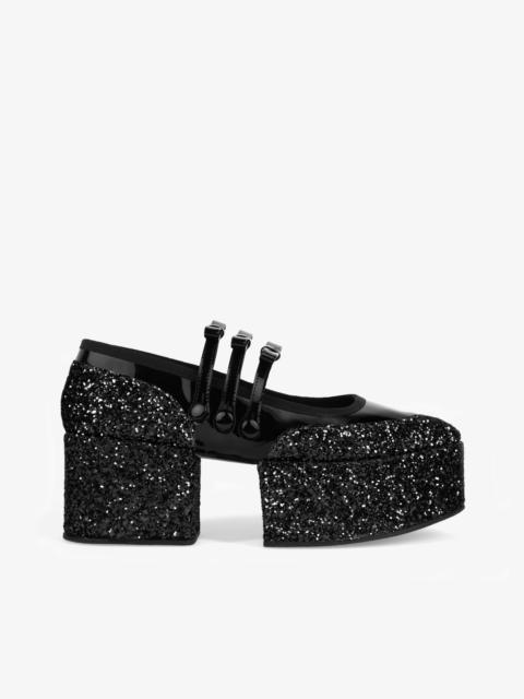 Repetto REPETTO x NOIR KEI NINOMIYA - Glitter platform Mary Janes