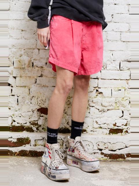 Damon Pleated Short - Fuchsia | R13 Denim Official Site