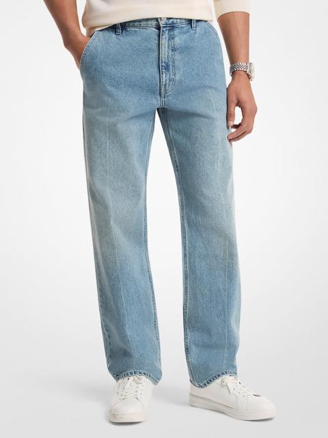 MICHAEL KORS Finn Straight-Fit Stretch Denim Jeans