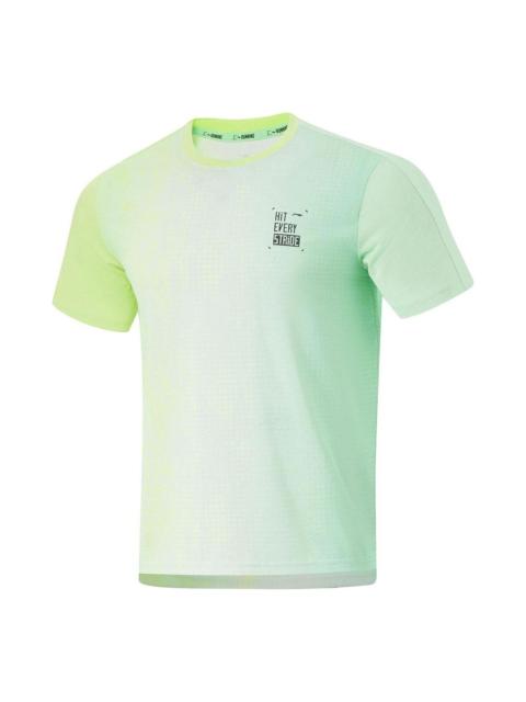 Li-Ning Li-Ning Graphic Quick-Drying Running T-shirt 'Neon Green' ATSU191-3