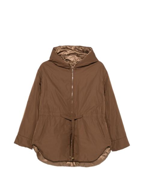 Max Mara hooded drawstring coat