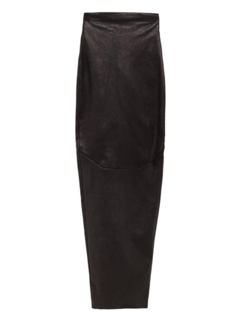 Rick Owens zip-up maxi skirt