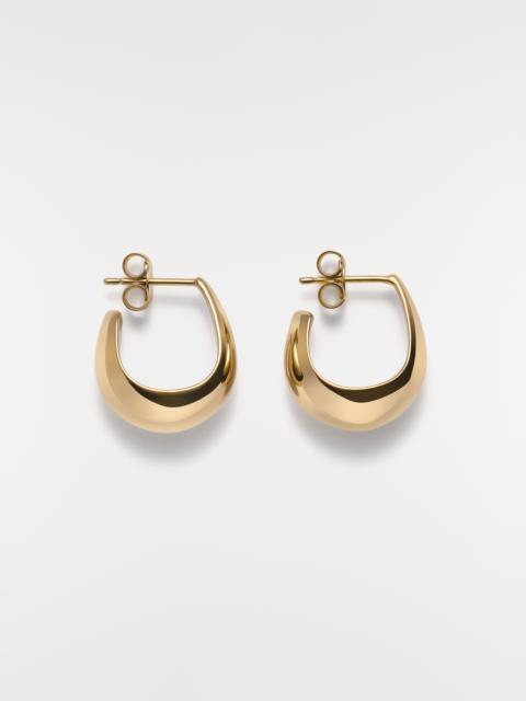 Lemaire CURVED MINI DROP EARRINGS IN GOLD-PLATED STERLING SILVER