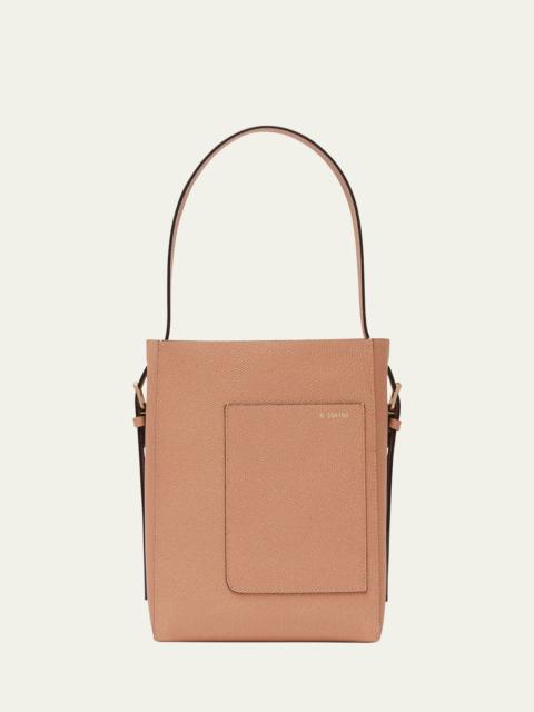 Small Leather Bucket Bag