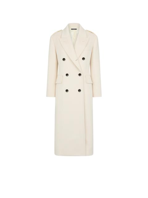 TOM FORD WOOL AND CASHMERE BLEND OFFICER COAT