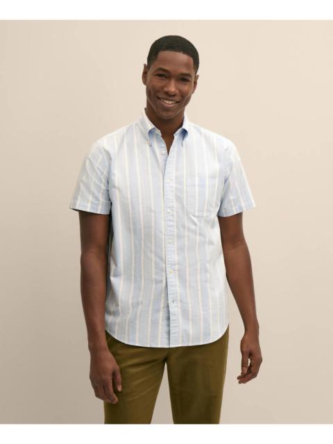 Brooks Brothers Friday Shirt, Short-Sleeve Oxford Stripe