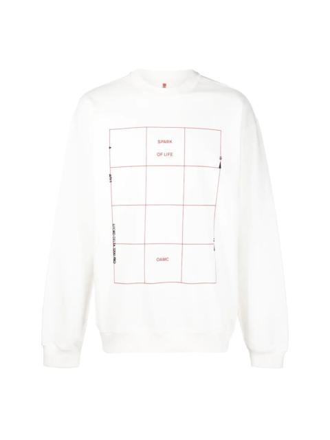 OAMC graphic-print cotton sweatshirt