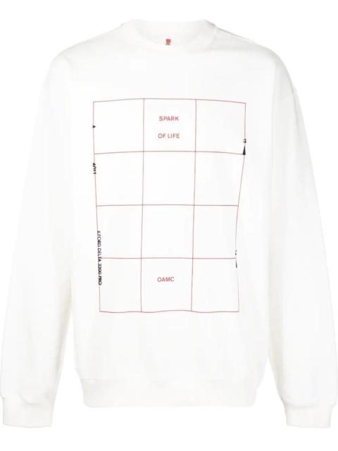 graphic-print cotton sweatshirt