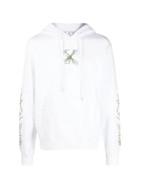Off-White Splash Arrow Skate Hoodie "White" OMBB085S23FLE0020117
