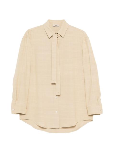 Herno tie-neck shirt