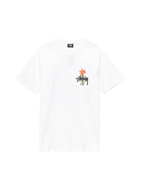 Stussy Water Flowers Tee 'White'