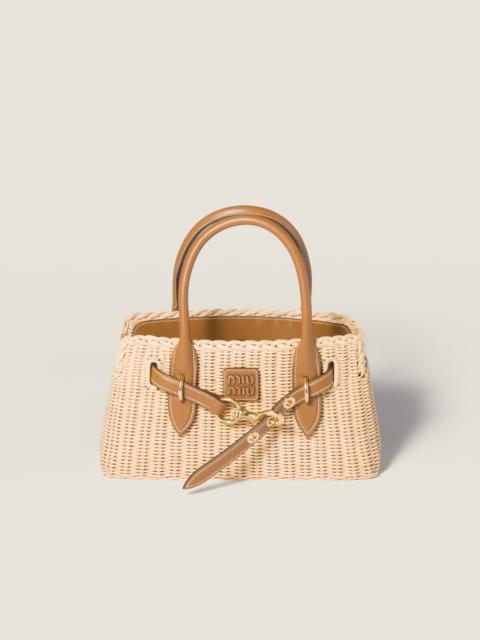 Miu Miu Aventure wicker and leather handbag